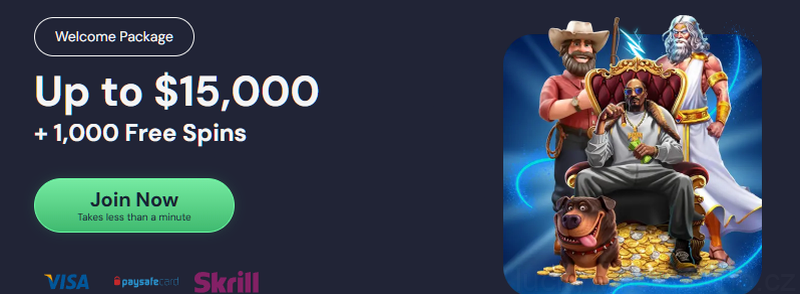 Luckywins Casino uvítací bonus